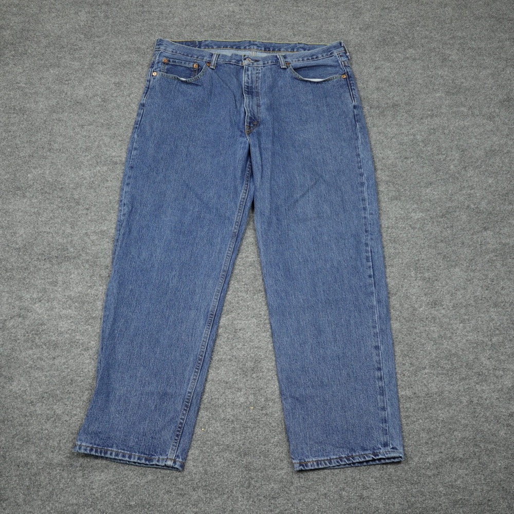 Levi's 550 Jeans Mens 40x30 Blue Relaxed Fit Straight Leg Medium Wash Zip Fly
